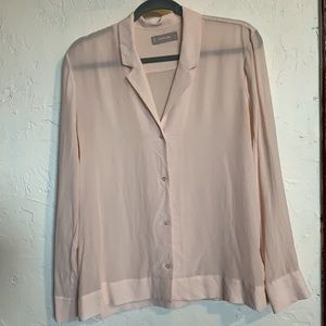 Everlane blouse in light pink